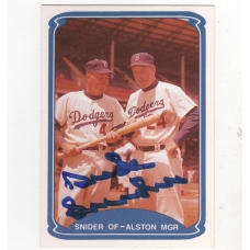 Duke Snider signed 1987 TCMA Baseball Card